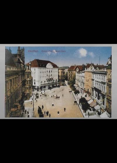Beuthen - Kaiser-Franz-Josef-Platz (zdjęcie starej pocztówki)