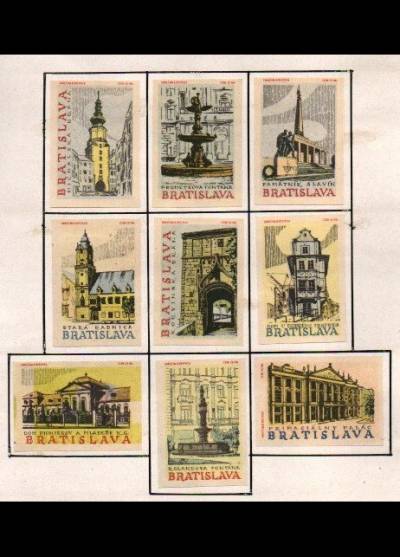Bratislava - 9 czechosłowackich etykiet